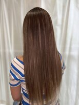 ツムグ 代官山 中目黒(TUMUGU)&nbsp;白髪ぼかしサンドベージュデザインカラー脱白髪染めアースカラー