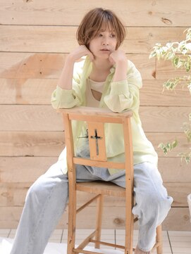 ロアー 葛西店(RAWR hair) 【RAWR】ひし形_くびれショート_シースルーバング