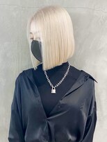 アルバム 渋谷パルコ(ALBUM)&nbsp;ホワイトベージュ_グレージュカラーボブウルフ_ba326003