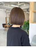 シアーベージュ/ラインボブ