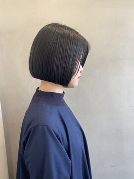 ヘアサロン ムク(HAIR SALON.MuKu) 大人可愛いミニボブ切りっぱなしボブショートボブ