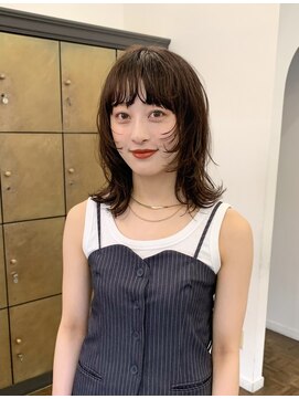 パークレーン アイス イヴェン(park lane ICI yeven) 顔まわりレイヤー ブリーチなし 暖色カラー/ akari ◎