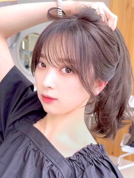 アフロートリノ(AFLOAT Leino) 2wayバング 韓国前髪 シースルー ミディアム くびれヘア 顔周り