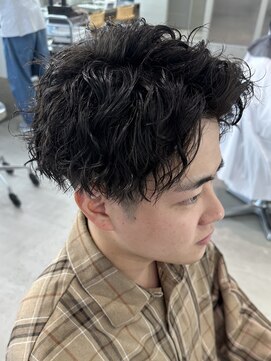 フィフス 天神大名(fifth) ツイストスパイラルパーママッシュメンズパーマ波巻きパーマ束感