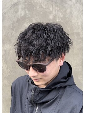 メンズギフト(men's GIFT) 刈り上げツーブロックツイストスパイラルパーマ