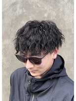 メンズギフト(men's GIFT) 刈り上げツーブロックツイストスパイラルパーマ