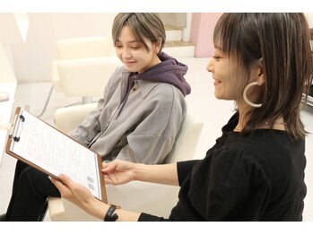 リップス デリコ(LIPS derico)の写真/歴10年以上の経験豊富なスタイリストがマンツーマン対応◎　[南流山駅/脱白髪染め/白髪ぼかし]
