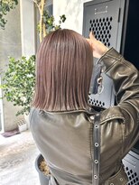 ヲタク(wotaku.)&nbsp;ピンクラベンダーグレージュ切りっぱなしくすみカラーブリーチ