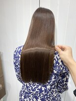 キュア 表参道(CURE)&nbsp;黒髪/グレージュカラー/ココアベージュ/ヘルシーロング[表参道]