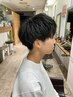 メンズカット＋パーマ落とし[神戸三宮/パーマ/ストレートパーマ] 