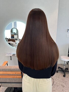 モアナ バイ ラナ 甚目寺店(MoanA BY LANA) デザインカラー/レイヤーカット/ウェットヘア/オリーブベージュ