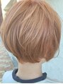 ヘアサロン ビビット 久宝寺店(VIVIT) 白髪ぼかしブリーチ、暖色系ベーージュ