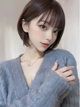 オリジンズヘアーセカンド 守谷店(Origins hair 2nd) ショートボブ×ブラウン系ベージュカラー×BYKARTE TR