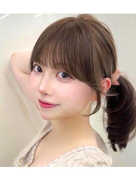 コア 銀座(COA) 小顔レイヤー 前髪顔周り 髪質改善縮毛