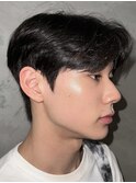 韓国シースルーセンターパートカルマパーマダウンパーマ