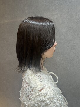 シーインフィニート 清澄白河 現代美術館MOT前店(C∞) 外はねタイトボブ　ダークグレー