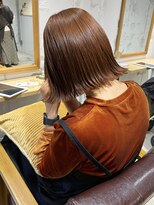 コフィー バイ メルト 吉祥寺(cofy by melt)&nbsp;【三ツ井純】切りっぱなしボブ 外ハネボブ オレンジブラウン