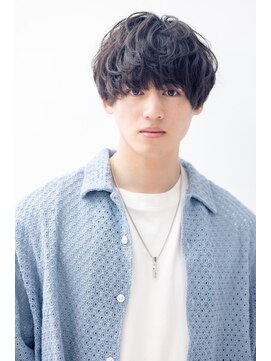 スノードロップ 高円寺店(Snowdrop) ベリーショート/ダークアッシュ/ニュアンスパーマ/韓国マッシュ