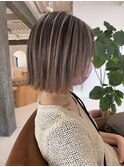 白髪ぼかしバレイヤージュ