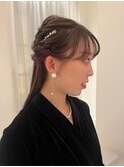 レイヤーカットミニボブウルフカット黒髪ネビージュ小顔ワンレン