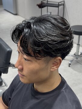 テクト バイアッシュ 吉祥寺店(Tect by Ash) フェザーショートフェザーパーマニュアンスパーマセンターパート