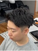 MEN'S HAIR/刈り上げショート/アップバングショート/表参道駅