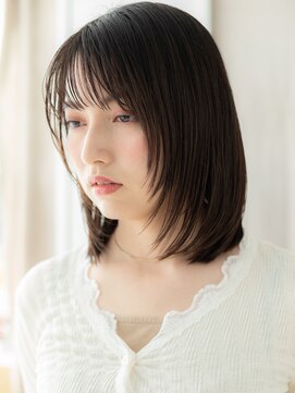 カバーヘア ブリス 戸田公園西口店(COVER HAIR bliss) 黒髪ハッシュカットウェットヘアボブレイヤーY戸田公園30代40代