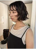 ボブ/顔周りレイヤー/ニュアンスパーマ/ナチュラルパーマ
