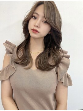 レイラバイアフロート 吉祥寺(Lila by afloat) レイヤーカット/顔まわりカット/韓国ヘア/アッシュブラウン