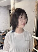 【MANA】襟足だけのインナーカラーとウルフ