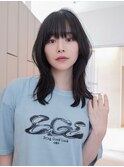 ハッシュカット/ミディアムレイヤー/ミディアムヘア