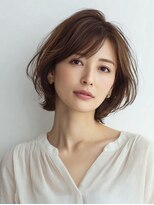 ハーツ 青山表参道店(Heart's) 白髪ぼかし脱白髪染め似合わせショートボブ40代50代60代