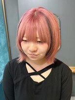 チェリーコーク ウブ(CHERRY COKE ubu)&nbsp;~ピンク×黒のデザインカラーとウルフカット~