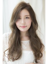 ノブヘアデザイン マール伊勢佐木町店(NOB HAIR DESIGN) 〈NOBマール伊勢佐木〉くすみブルージュ×フェミニンロング