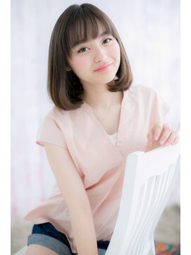 ミック ヘアアンドメイク アップ 駒込店(miq Hair&Make up) 上品フォルムで透明感…黒髪グレージュカラーツヤ髪オン眉ボブc1