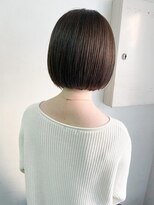 キャンバス バイ ネオリーブ 横浜西口(Canvas by neo.)&nbsp;ナチュラルボブ　丸みボブ　ぱっつんボブ　ベージュ