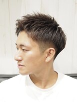 ヨシザワインク プレミアム 横浜 桜木町店(YOSHIZAWA Inc. PREMIUM)&nbsp;王道メンズツーブロックアップバング束間ベリーショート