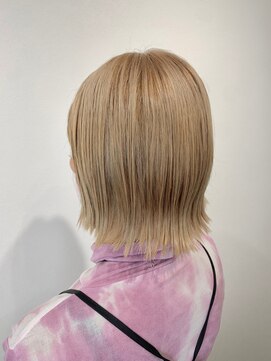 モルニ(MORNI) ブロンドベージュ_ヌナボブ チャンモリ ボブルフ