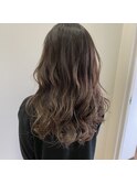 20代30代40代くせ毛風パーマミルクティアッシュ透明感小顔