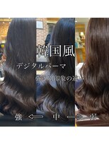 チョビー(Chobii)&nbsp;デジタルパーマ韓国風ロングヘア表参道コテ巻き風デジパー/栗原0