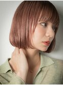□アッシュピンク切りっぱなしボブ215★戸田公園20代30代40代