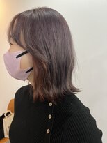 サクラ オモテサンドウ(SAKURA)&nbsp;インナーカラーピンクラベンダーイヤリングカラー表参道