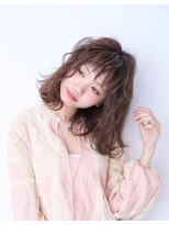 ヘアーズ ベリー 上新庄店(hairs BERRY)&nbsp;BERRY＿大人かわいい＿フリンジウェーブ＿ココアブラウン＿前髪