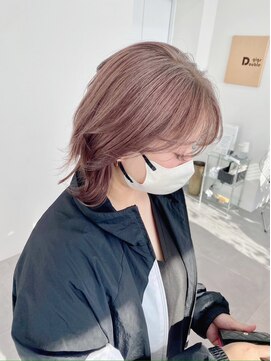 ギグスダブル 栄店(gigs double) ウルフボブ/ピンクアッシュ