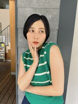 ルービック 梅田茶屋町(Rubik)&nbsp;大人ショートヘア/20代30代40代/黒髪ハンサムショート