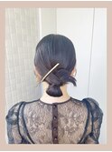 【misa】タイトシニヨン/カチモリ/結婚式/二次会