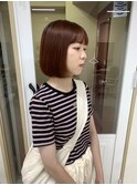 レッドブラウン/ミニボブ