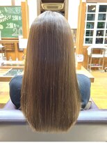 TJ天気予報 3mm 尾西店&nbsp;「ビフォーアフターあり」ブラウンベージュ「縮毛矯正」