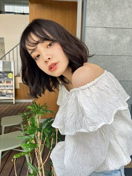 バランス 天王寺店(Balance) おさまり重視あご下ラインボブ愛されバング