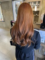 ヘアメイク リヴ(Hair Make Liv)&nbsp;ブリーチ必須　パステルオレンジ